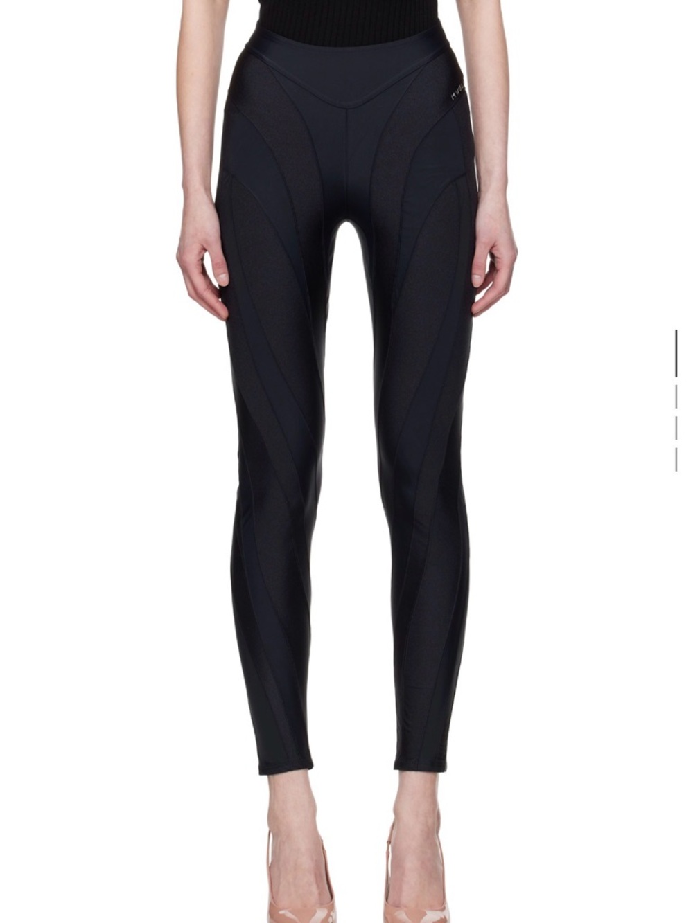 Mugler - Eco Sport Lycra Legging (Black)